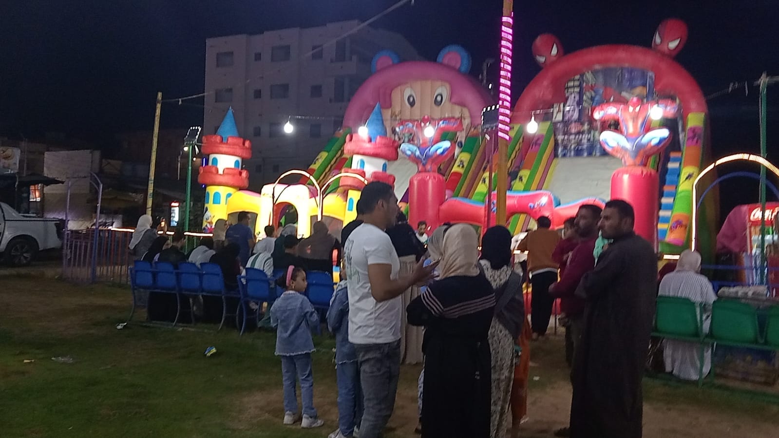 اقبال على ملاهي مصيف بلطيم