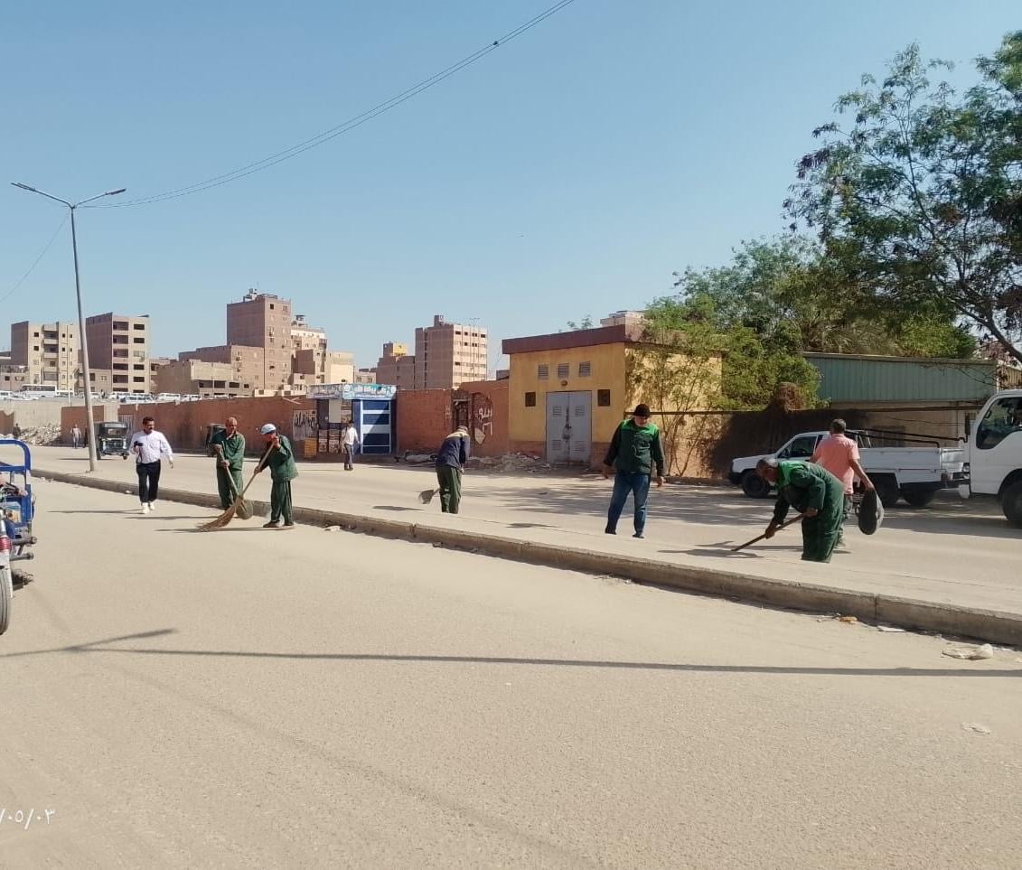 حملة نظافة بالجيزة بشارع كعابيش