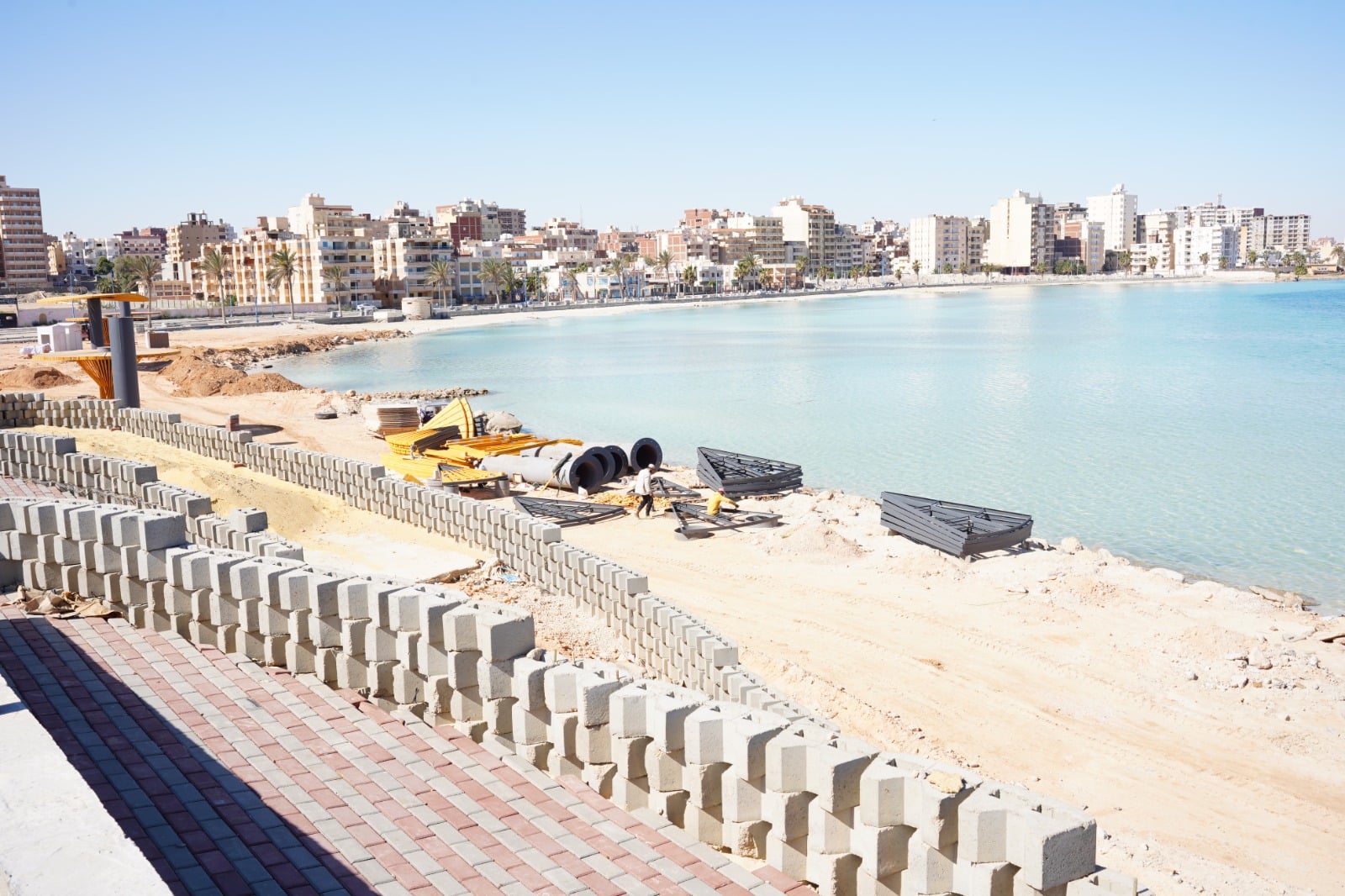 اعمال تطوير كوبري روميل والكورنيش الشرقي