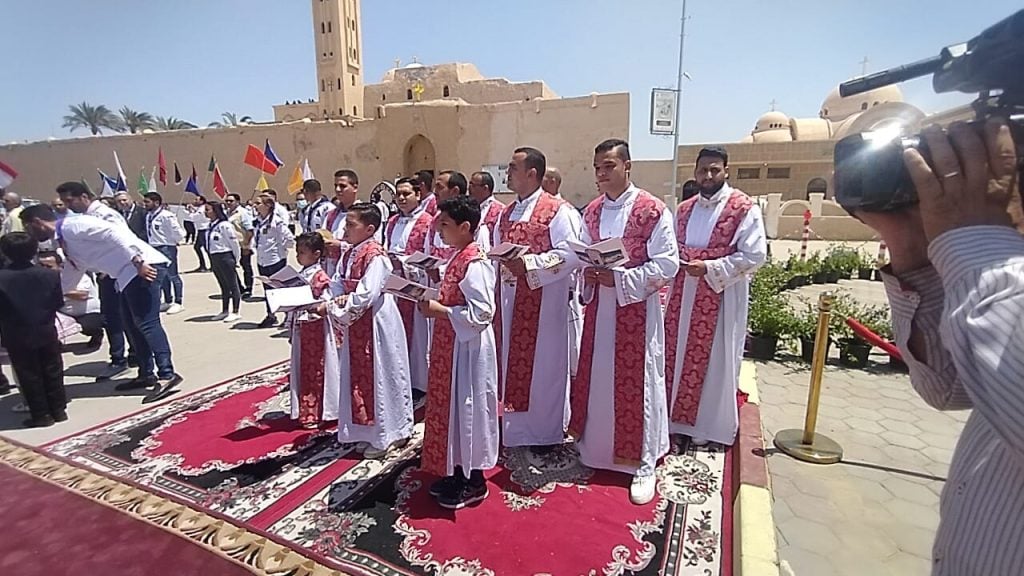 جانب من افتتاح مشروع مسار العائلة المقدسة
