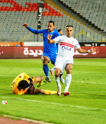 ناصر منسى خلال المباراة ناصر منسى خلال المباراة