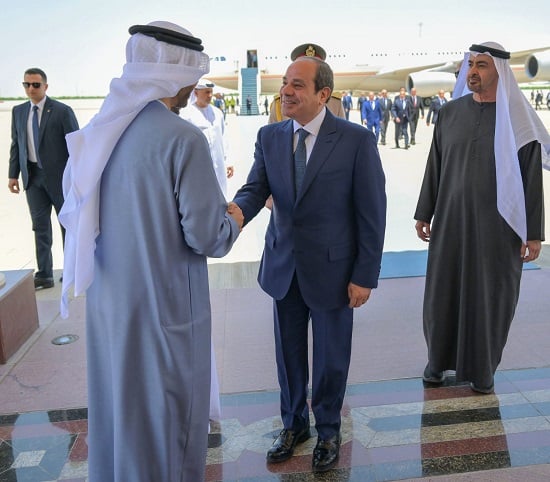 الرئيس السيسى يجرى زيارة أخوية لأبوظبي  (3)