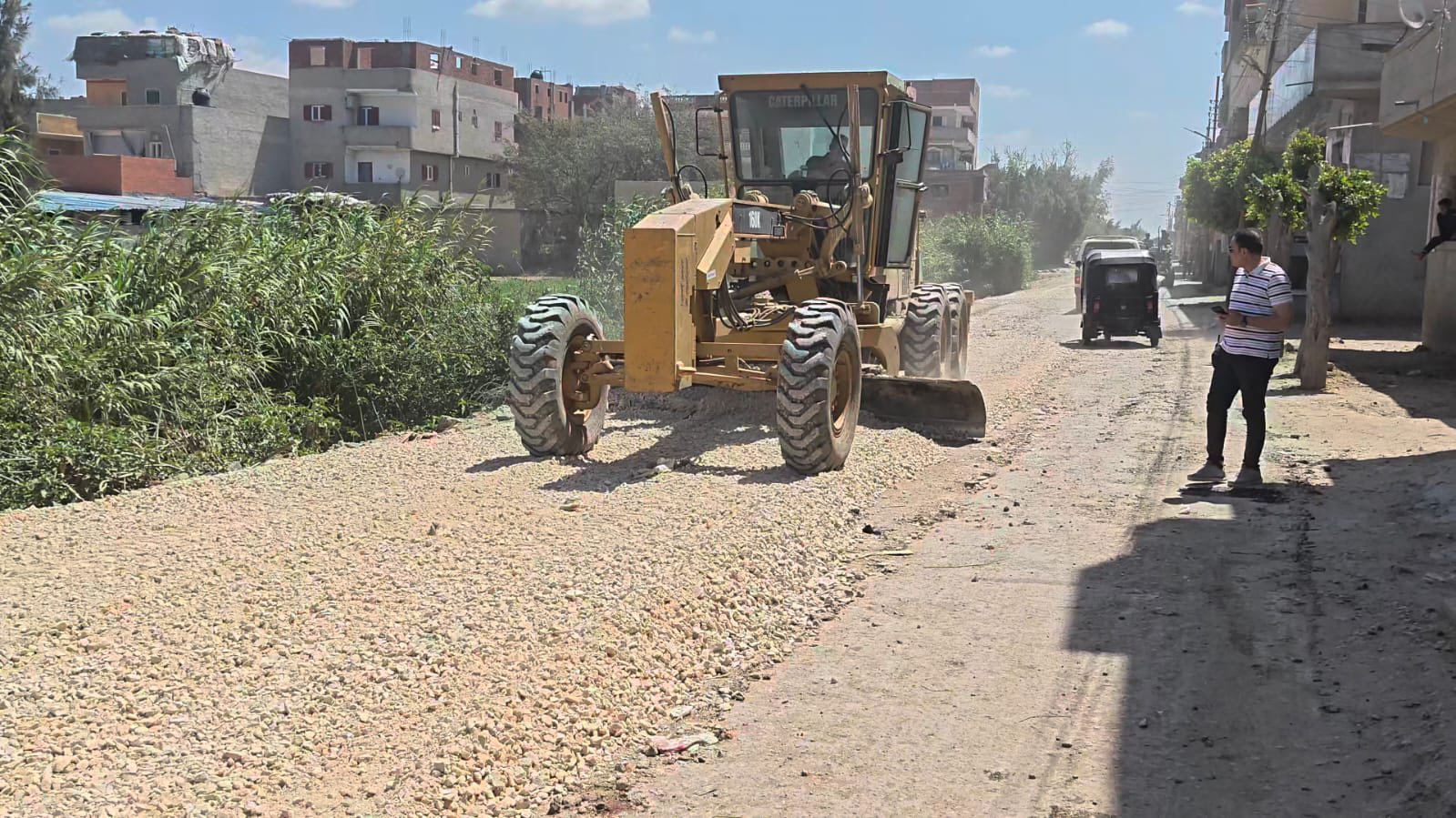رفع كفاءة الطرق بقلين