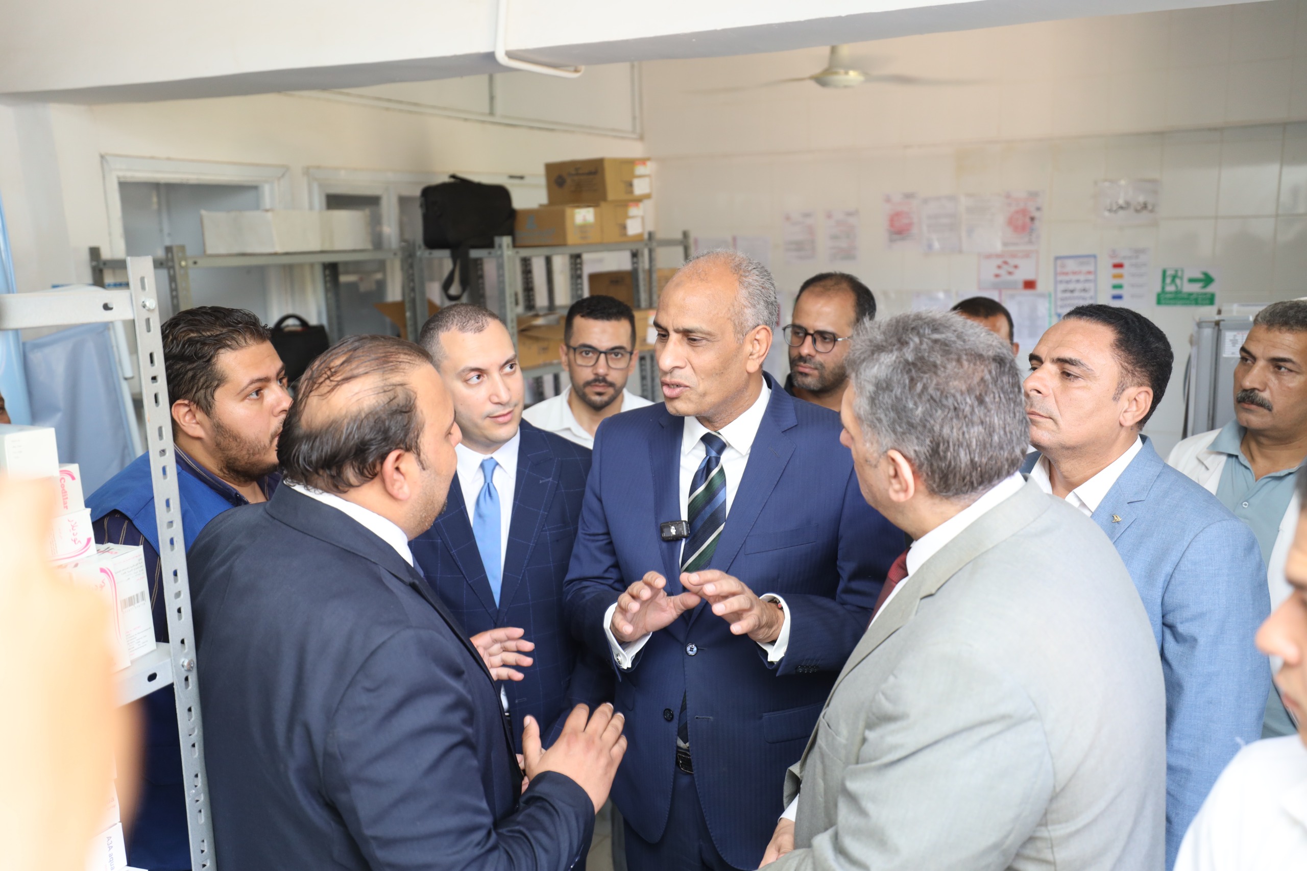 جانب من تفقد القافلة المجانية