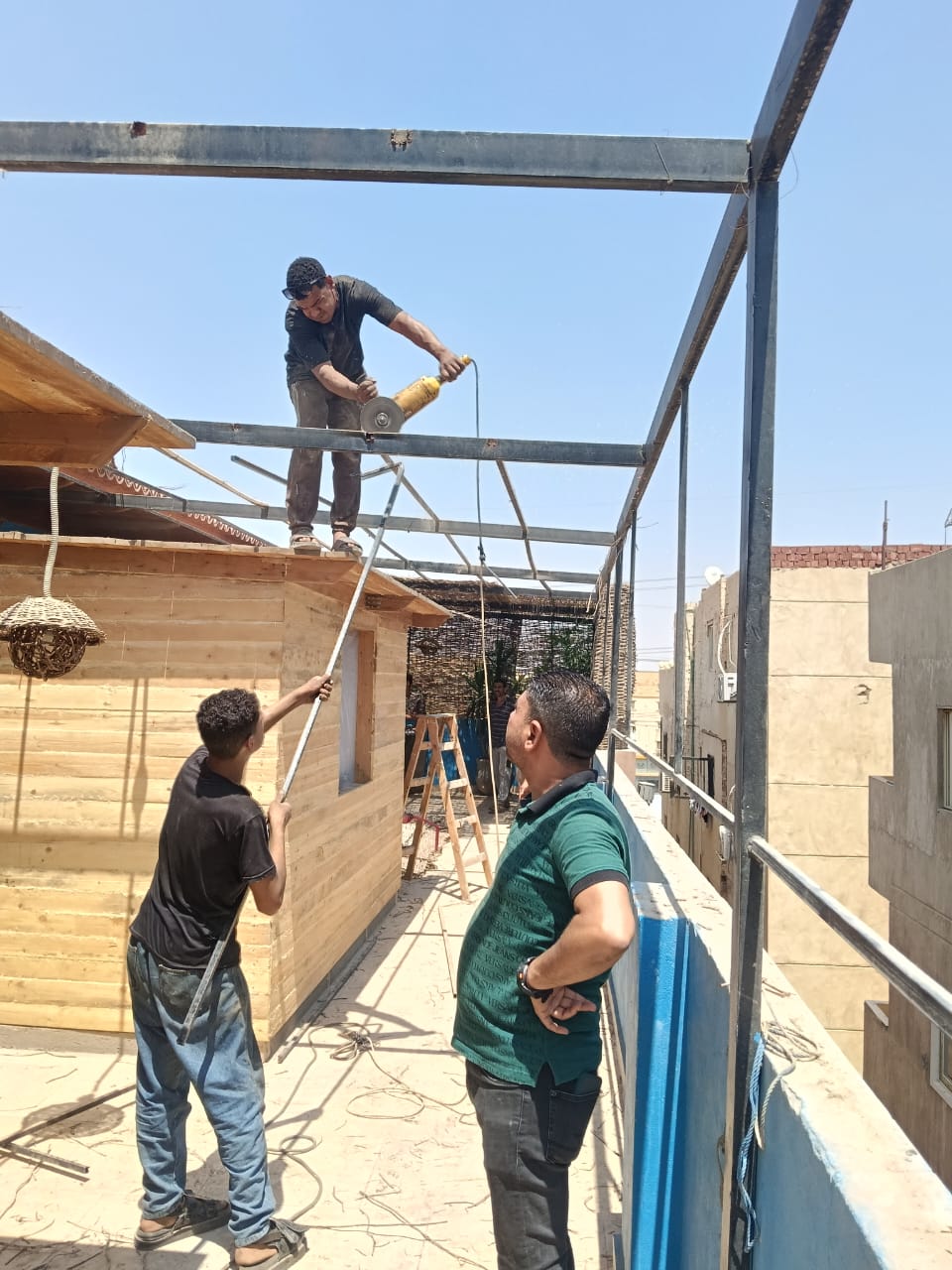 إزالة مخالفات بناء خلال حملات مكثفة بهضبة الأهرام (2)