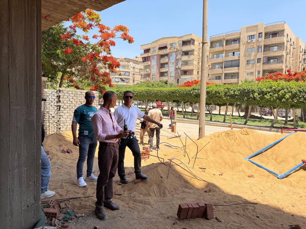 إزالة مخالفات بناء خلال حملات مكثفة بهضبة الأهرام