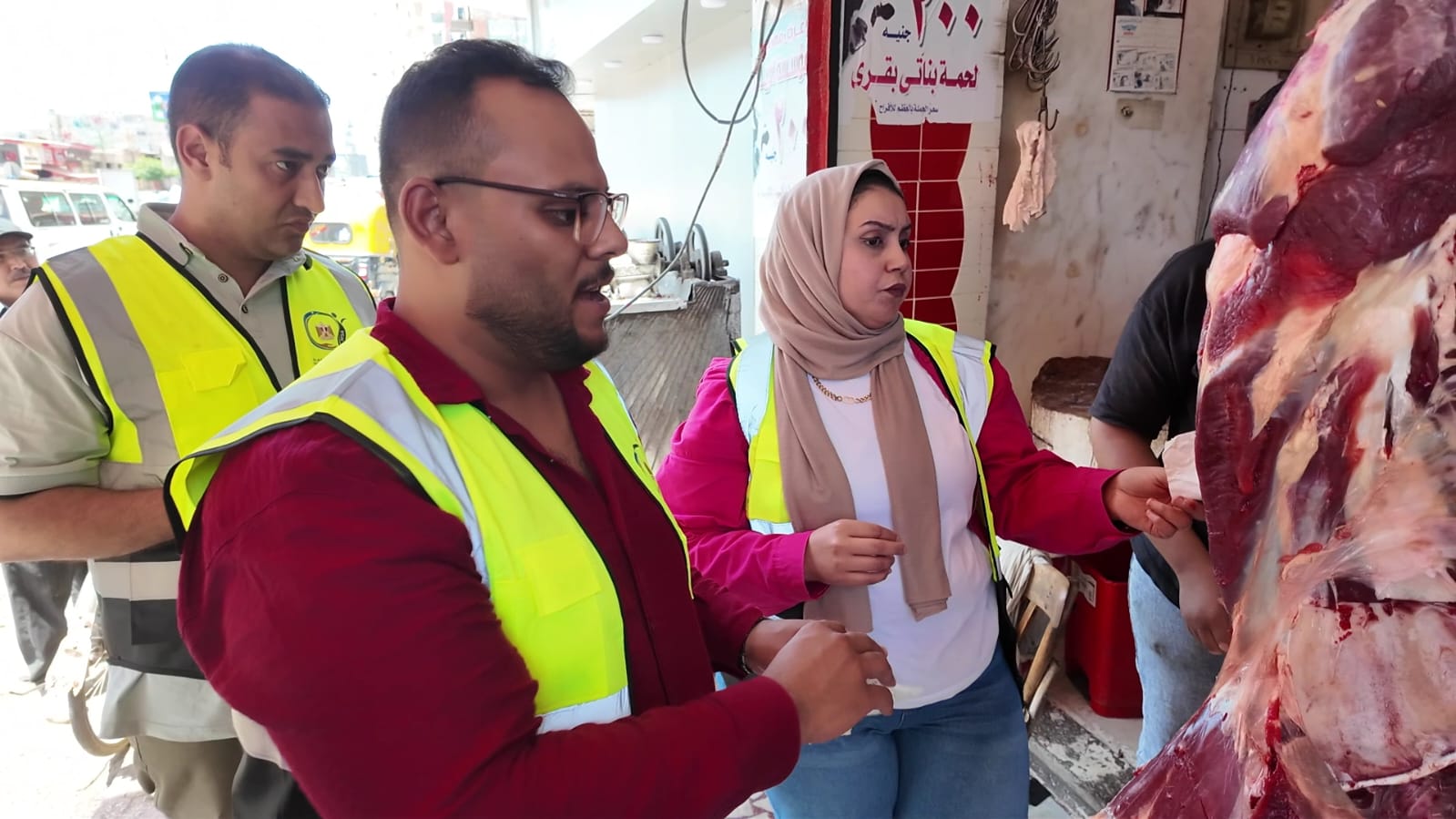 ضبط لحوم خلال حملة تموينية