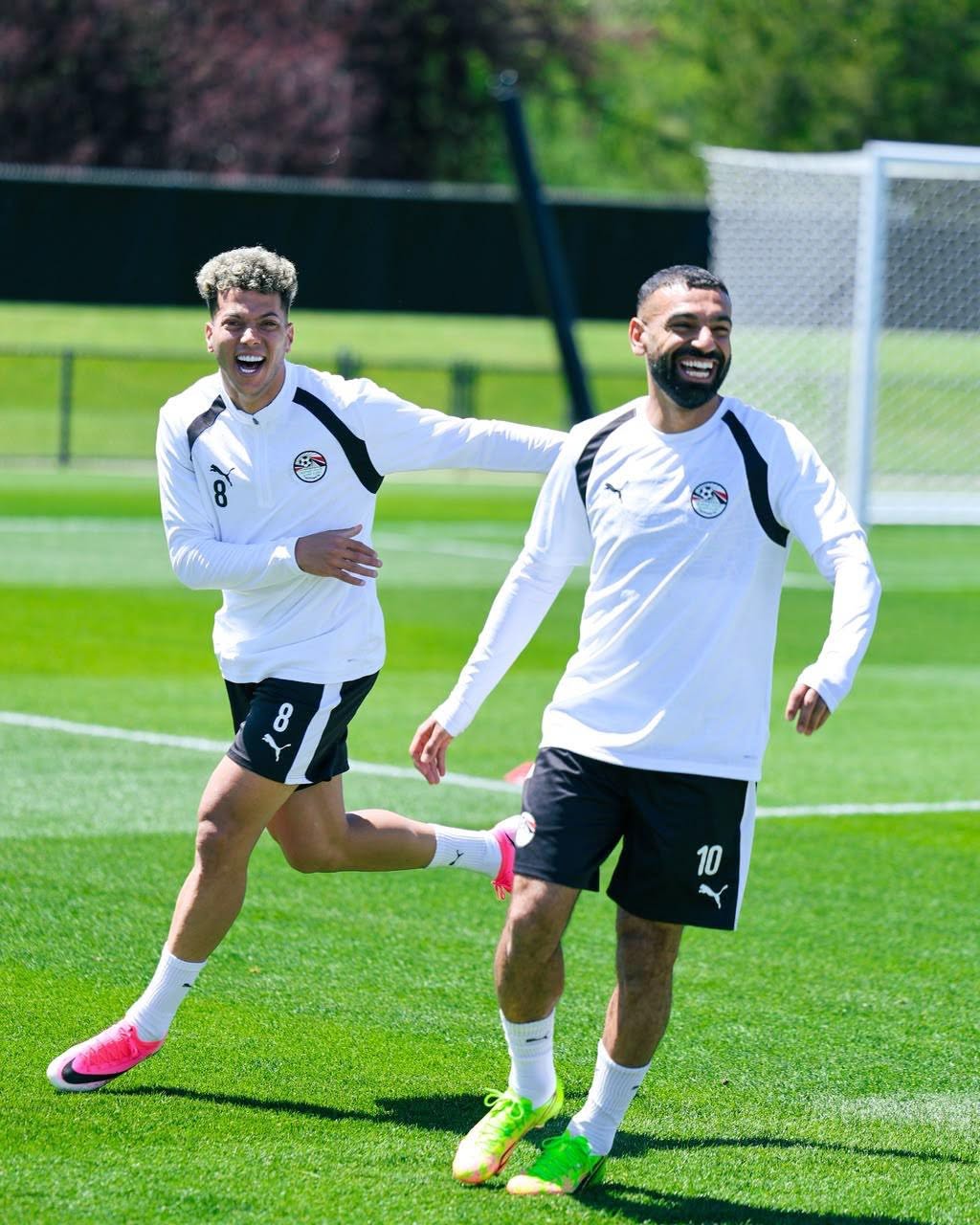 محمد صلاح وإمام عاشور محمد صلاح وإمام عاشور