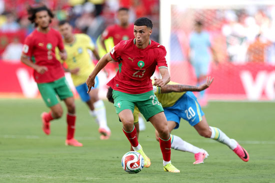 مباراة المغرب والبرازيل الشوط الأول