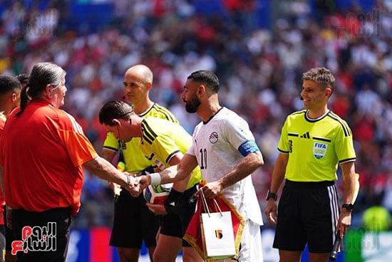 محمد صلاح وبداية مباراة بلجيكا