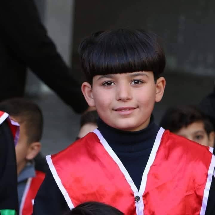 ابن الدكتورة نور الهدى النبيه قبل استشهاده ابن الدكتورة نور الهدى النبيه قبل استشهاده