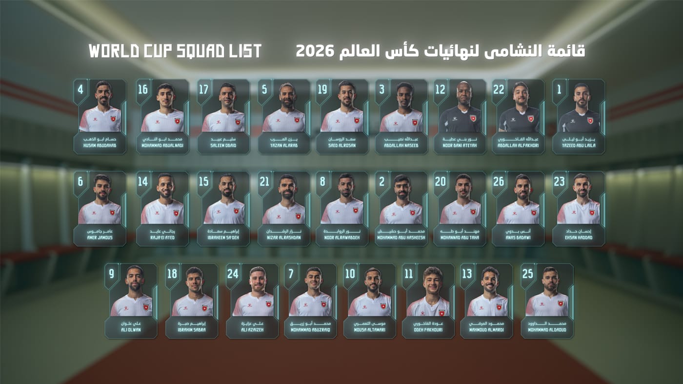 قائمة منتخب الاردن قائمة منتخب الاردن