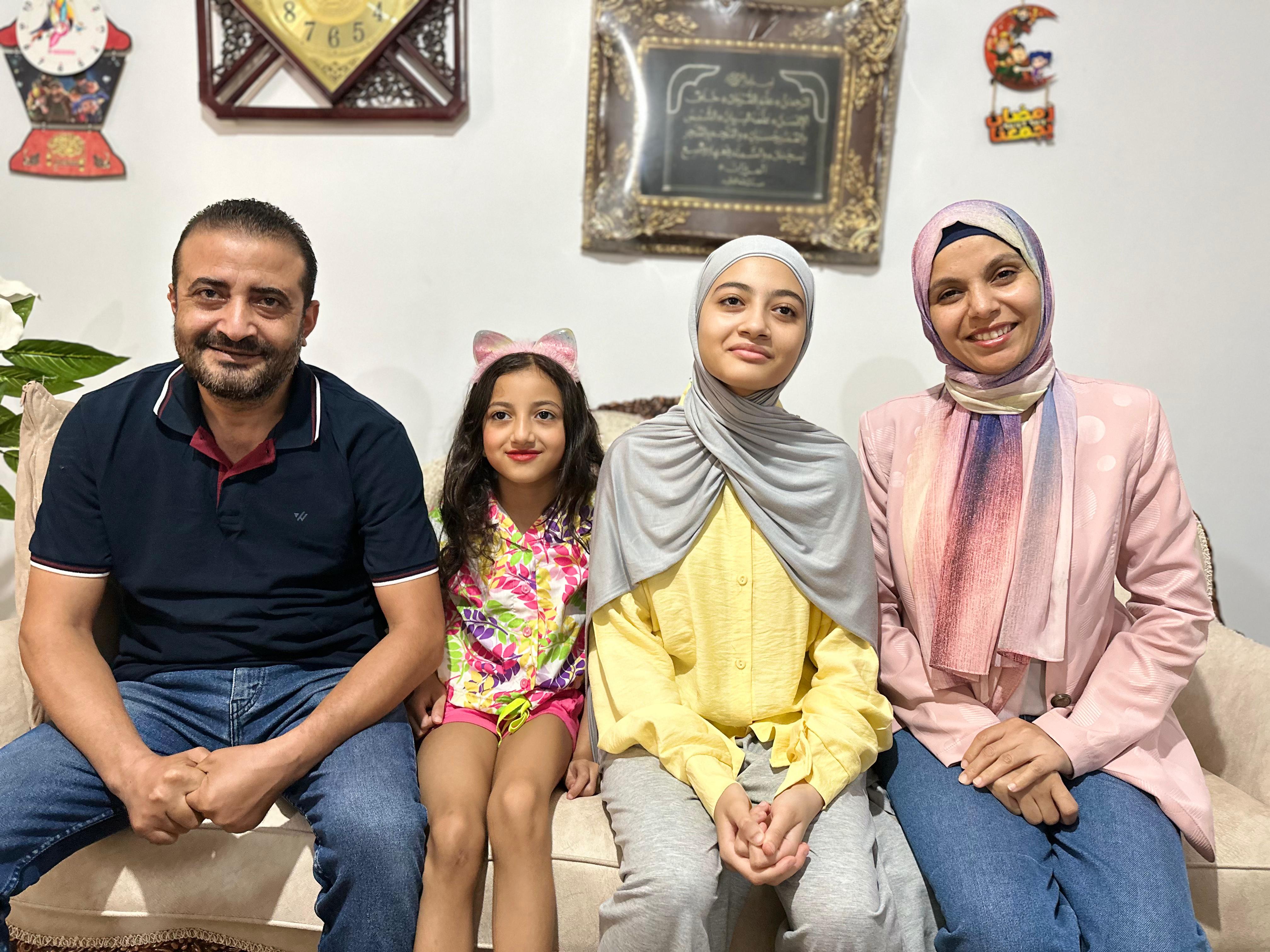 ريم رضا واسرتها