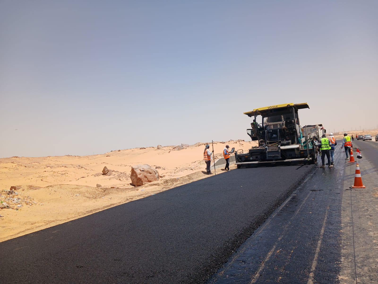 رصف الطرق وتطويرها