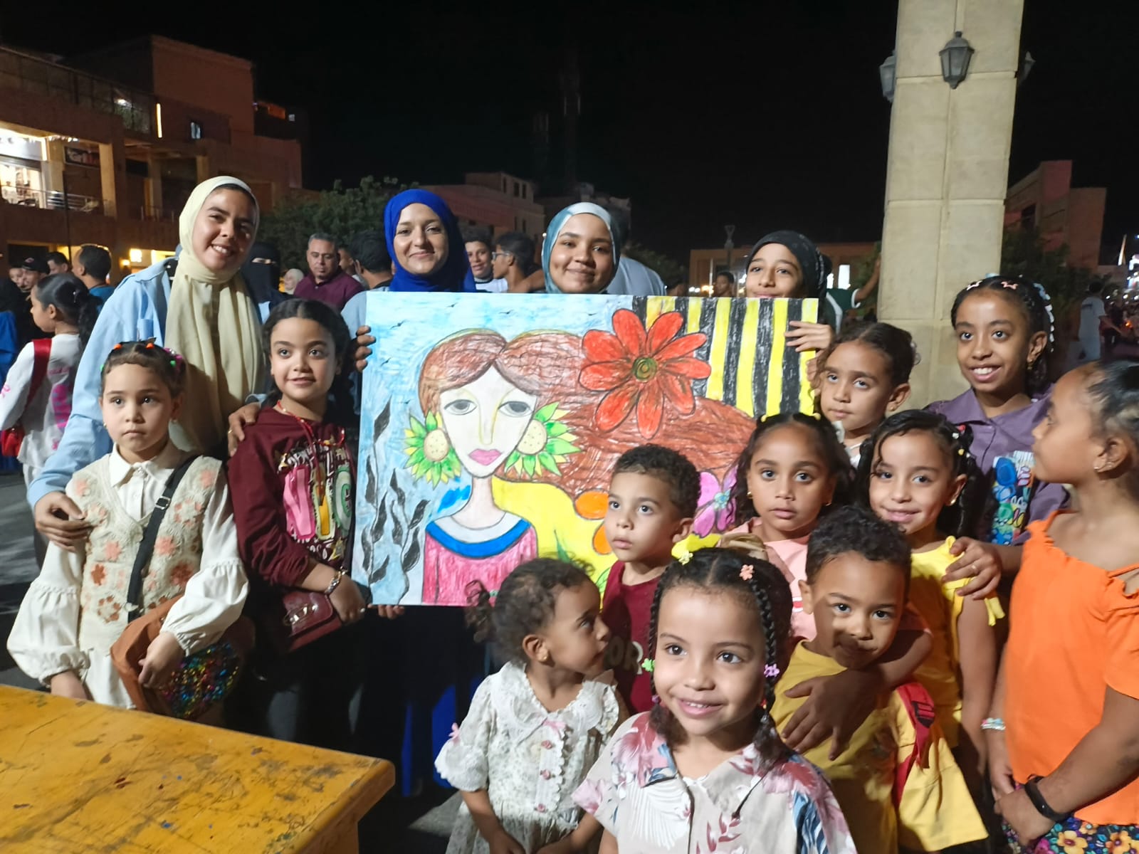 الأطفال ولوحة فنية الأطفال ولوحة فنية