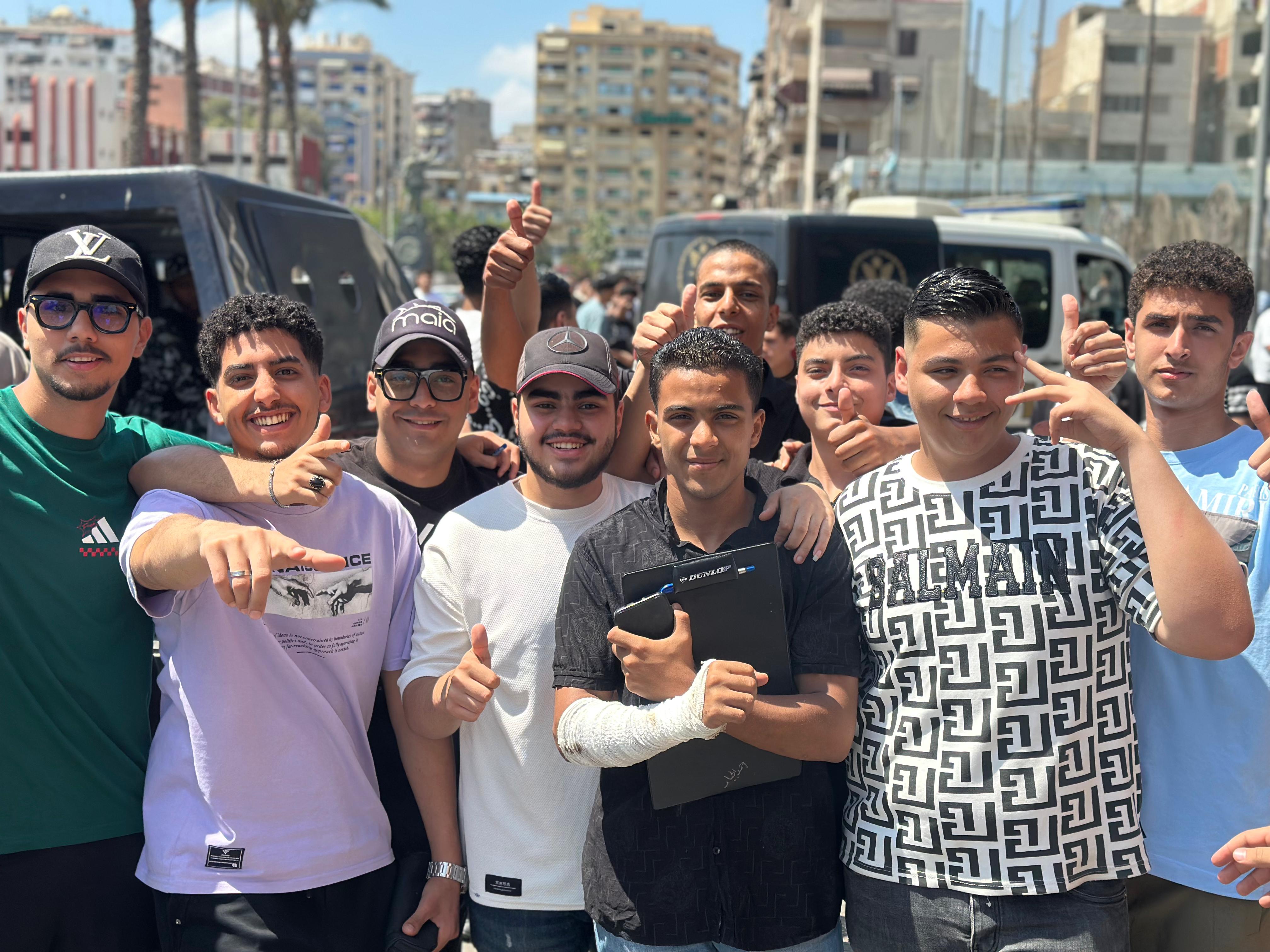 جانب من الطلاب ببورسعيد