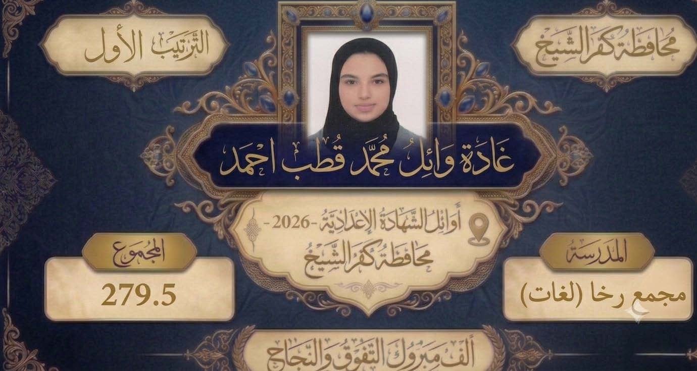 أوائل الشهادة الإعدادية بكفر الشيخ (2)