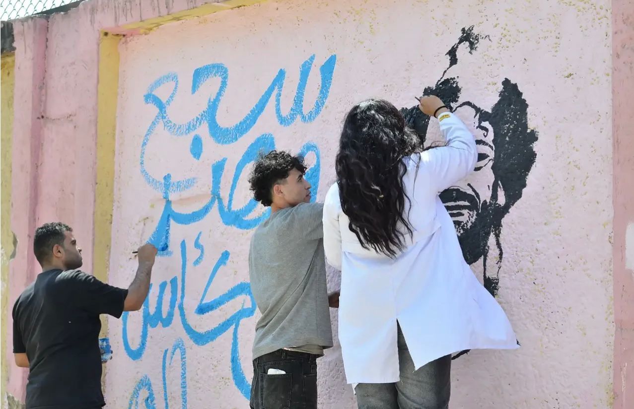تجميل شوارع القاهرة