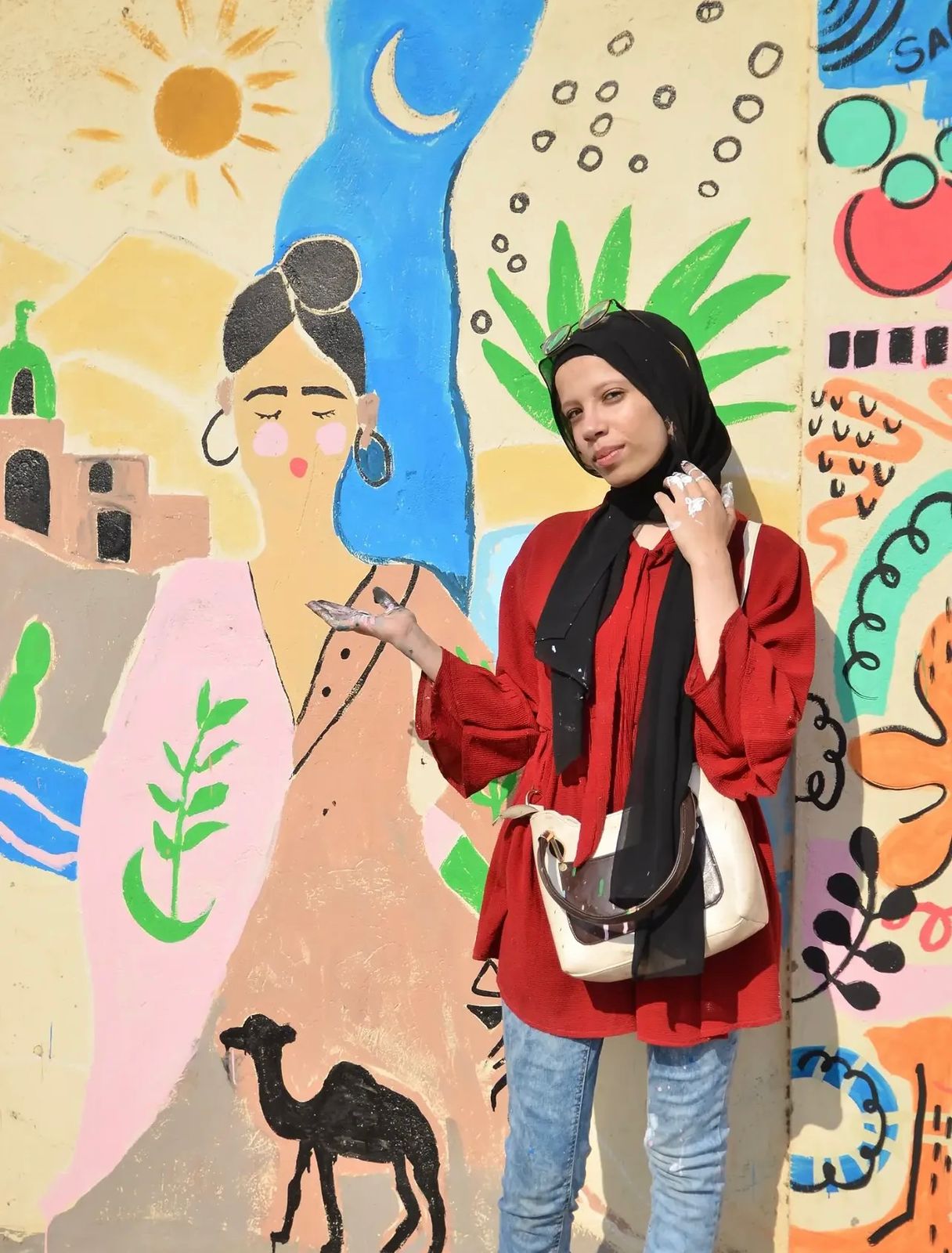تجميل الشوارع ضمن مبادرة رسمة بسمة