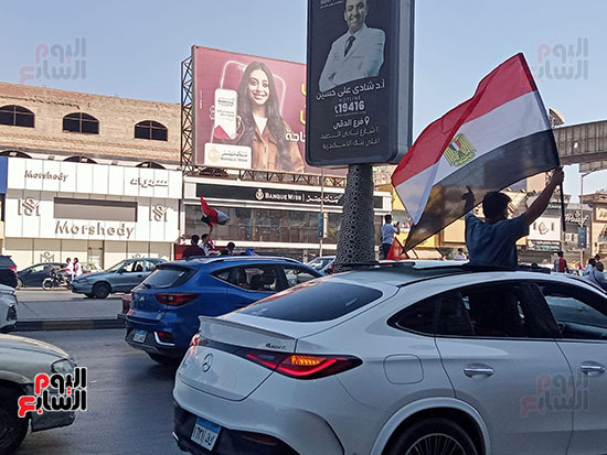 علم مصر يرفرف بعد صعود المنتخب