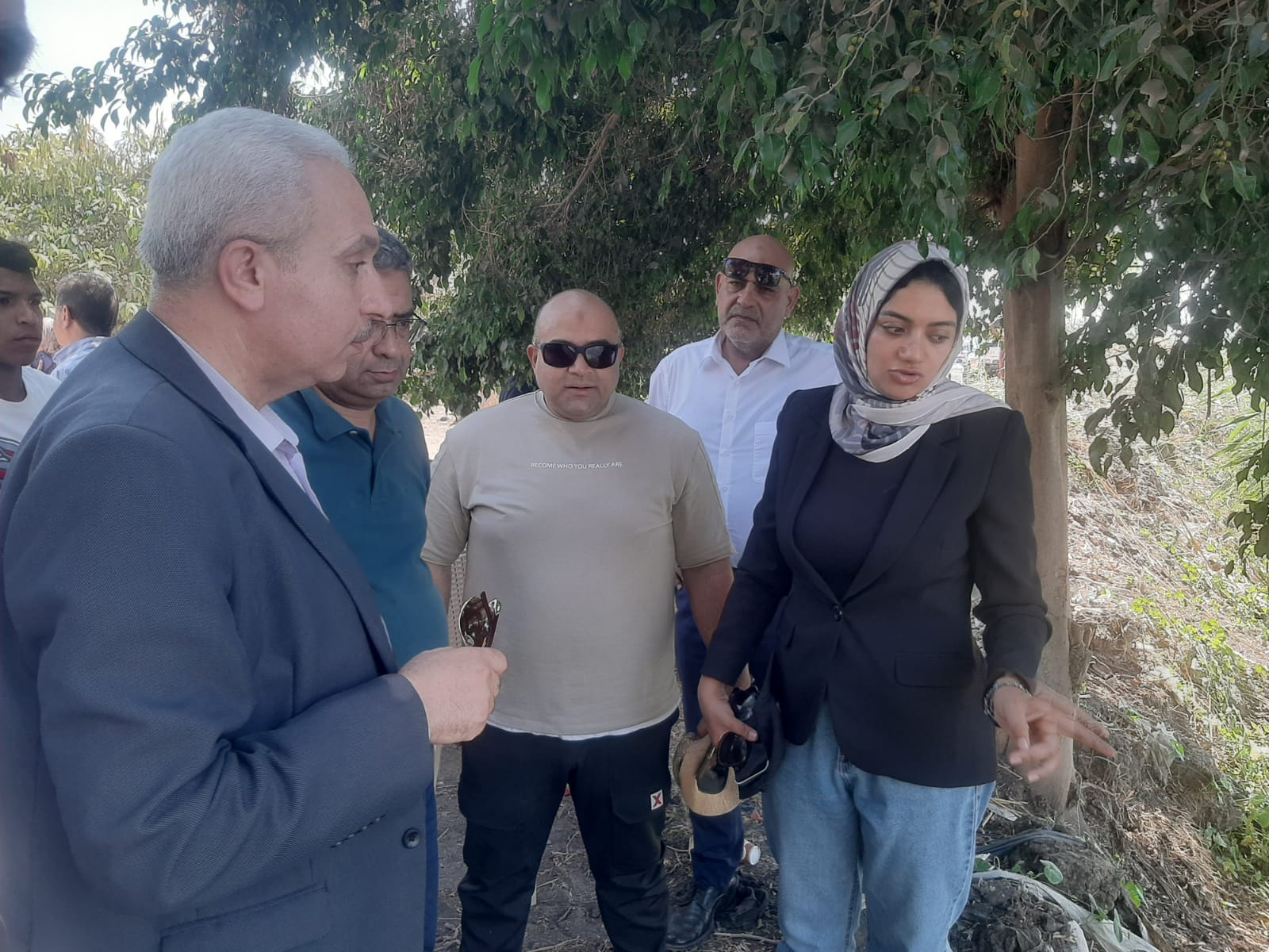نائبة المحافظ بموقع التمشيط