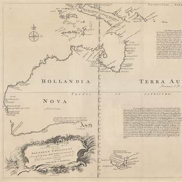 خريطة قديمة باسم Terra Australis
