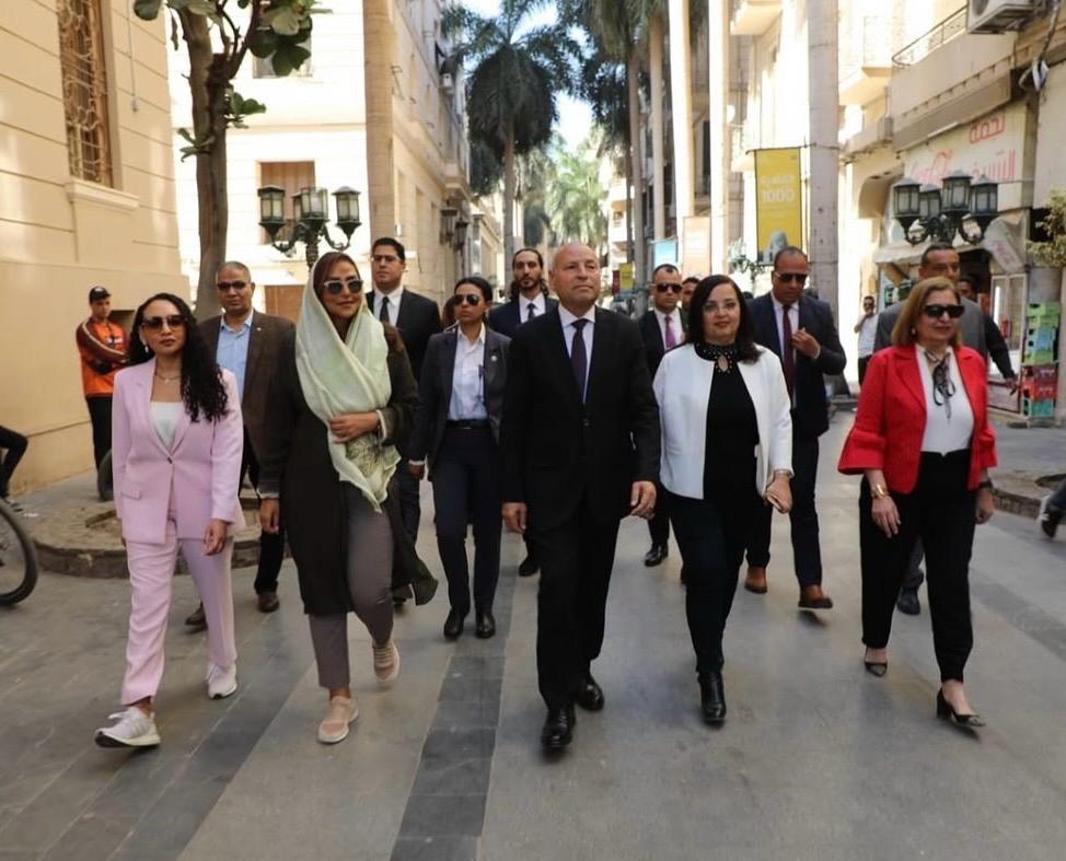 الأميرة لمياء خلال زيارة القاهرة
