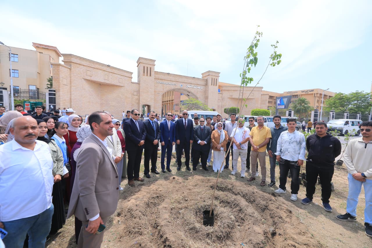 جامعة كفر الشيخ تطلق مبادرة لزراعة الأشجار