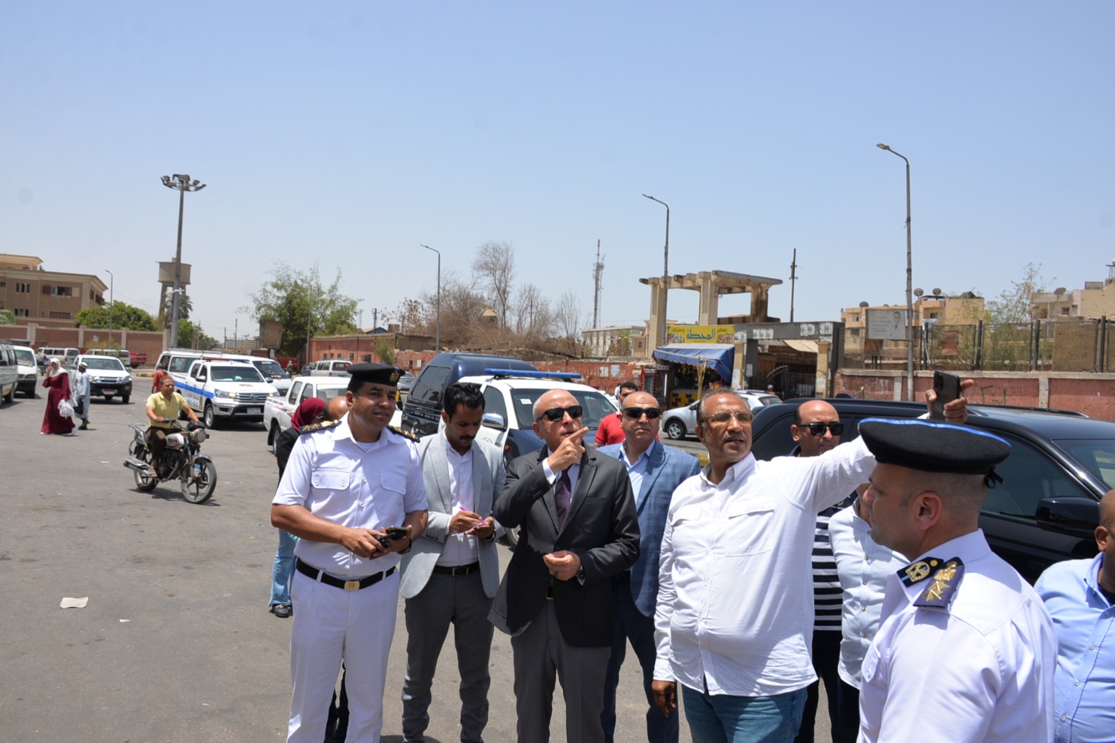 متابعة حالة الانضباط بمحيط موقف أرمنت البياضية