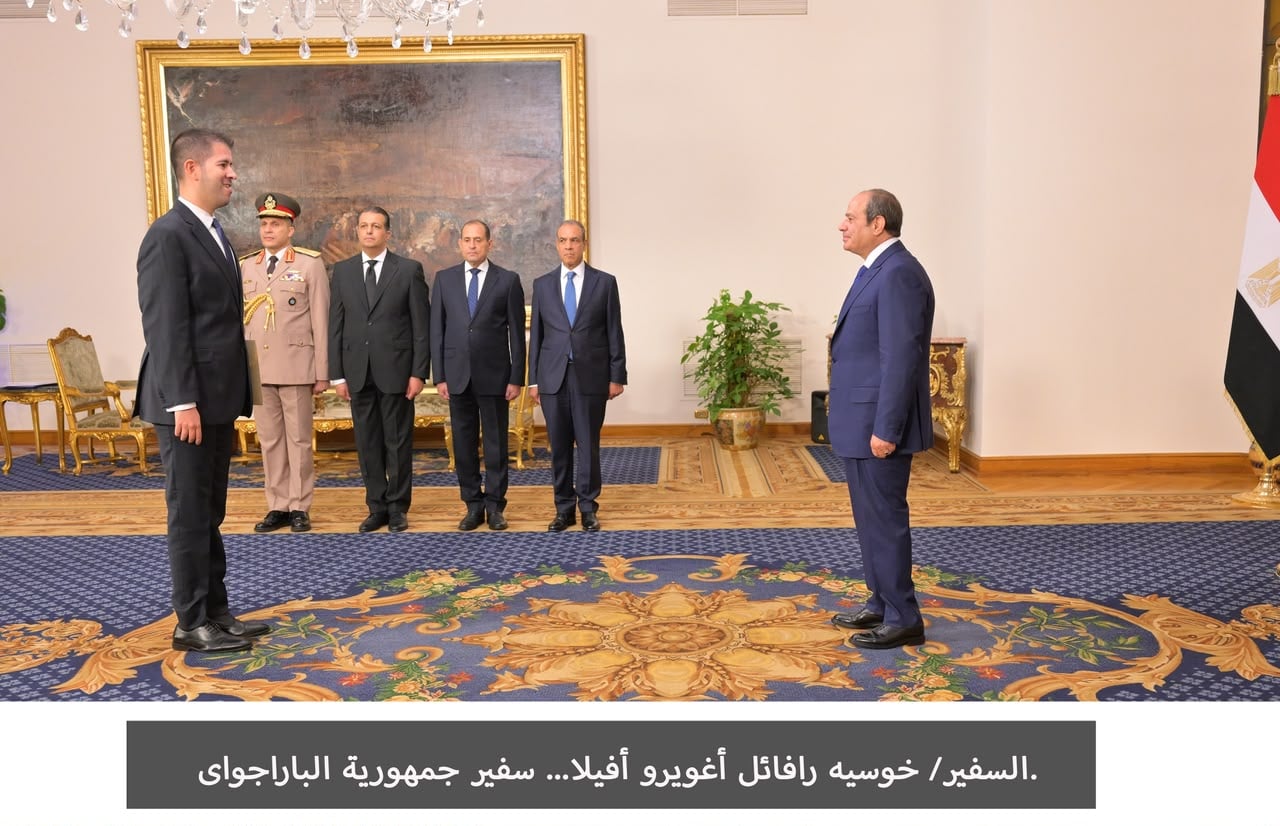 الرئيس السيسى يتسلم اعتماد 17 سفيرًا جديدًا  (12)