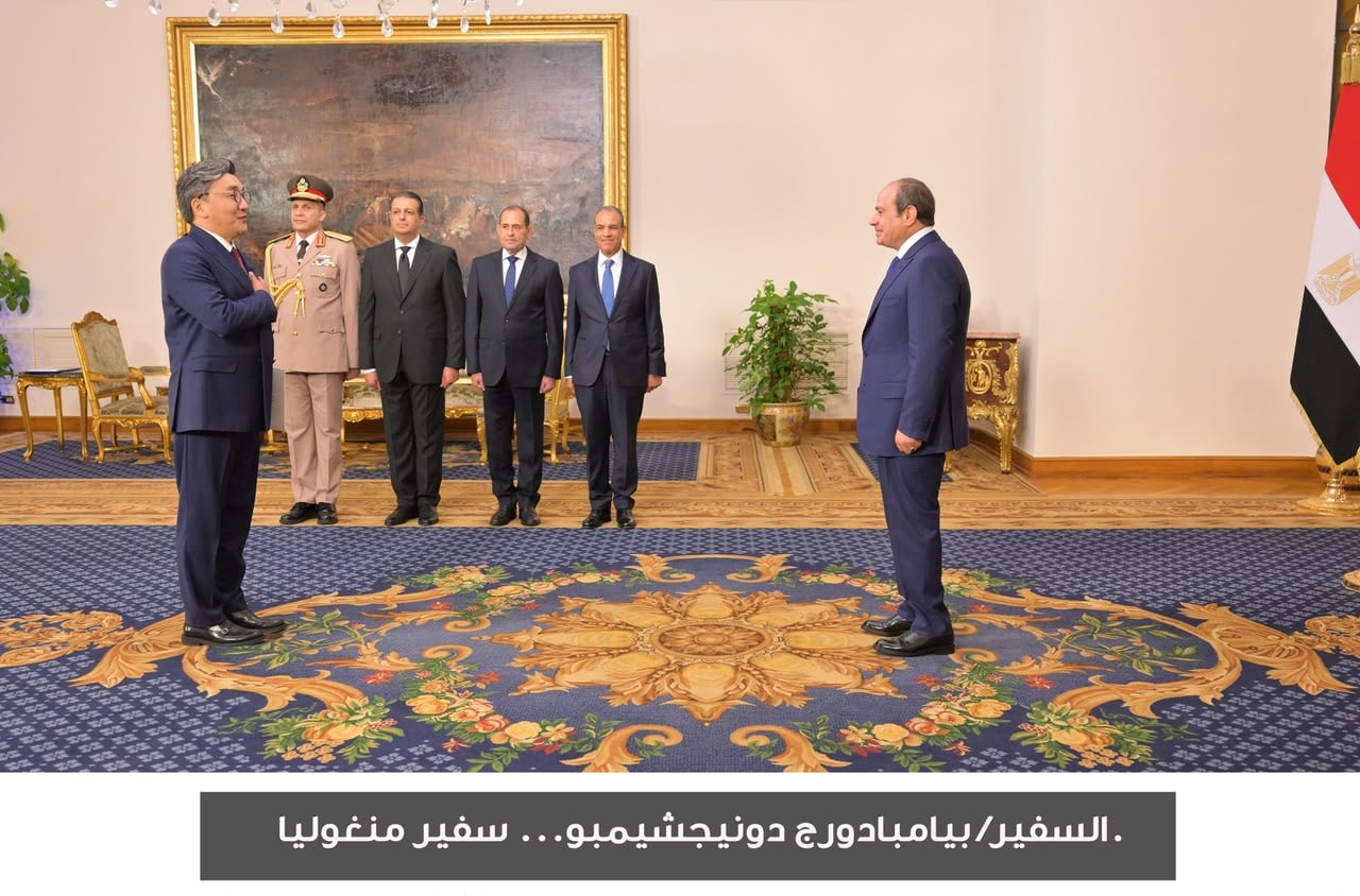 الرئيس السيسى يتسلم اعتماد 17 سفيرًا جديدًا  (2)