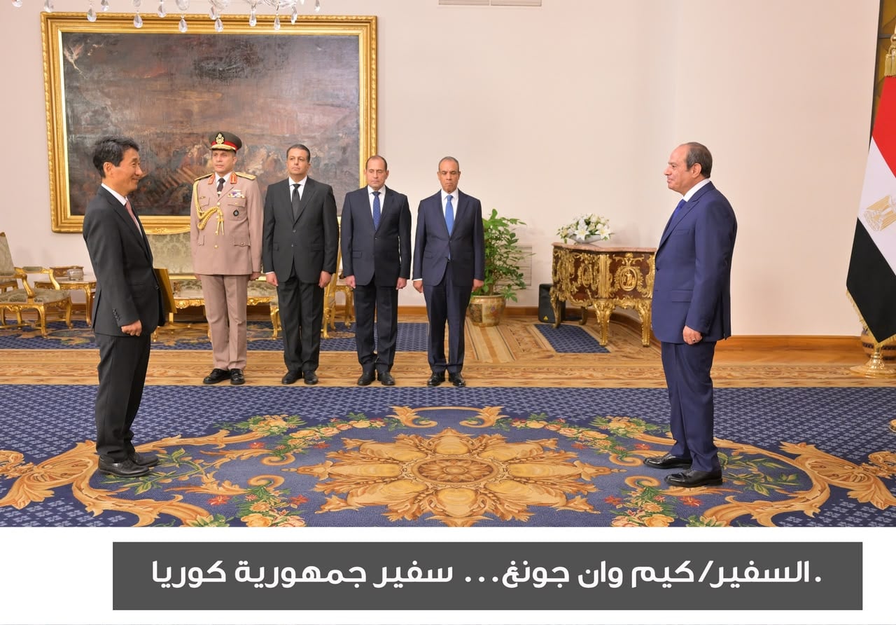 الرئيس السيسى يتسلم اعتماد 17 سفيرًا جديدًا  (14)