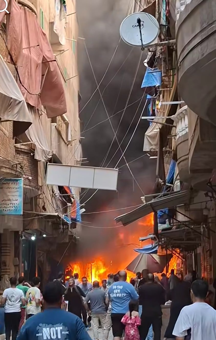 حريق في منطقة الفلكي بالإسكندرية