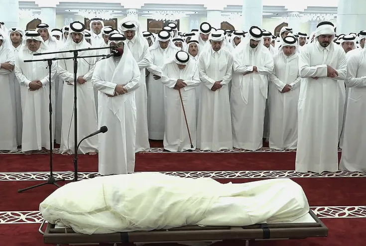 جثمان أمير قطر السابق