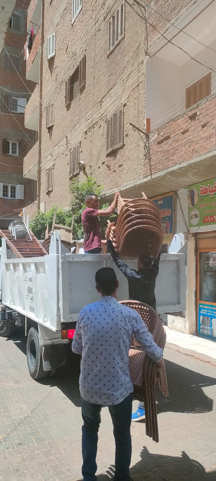 رفع إشغالات المحال بالشوارع الرئيسية (2)
