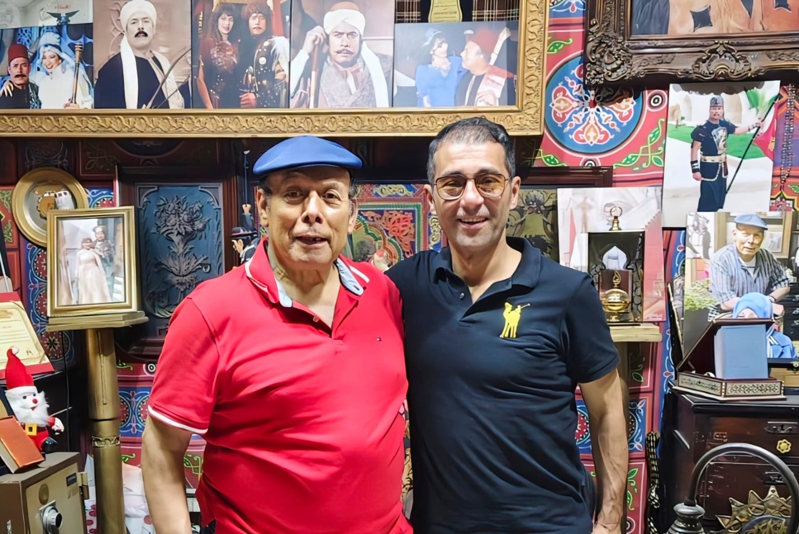الفنان أحمد ماهر والناقد جمال عبد الناصر