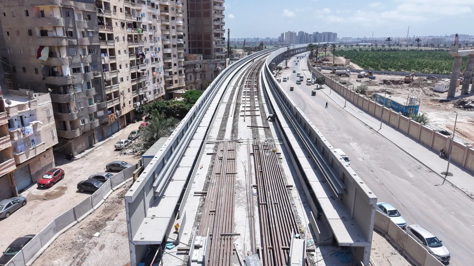 أعمال تنفيذ مترو الإسكندرية