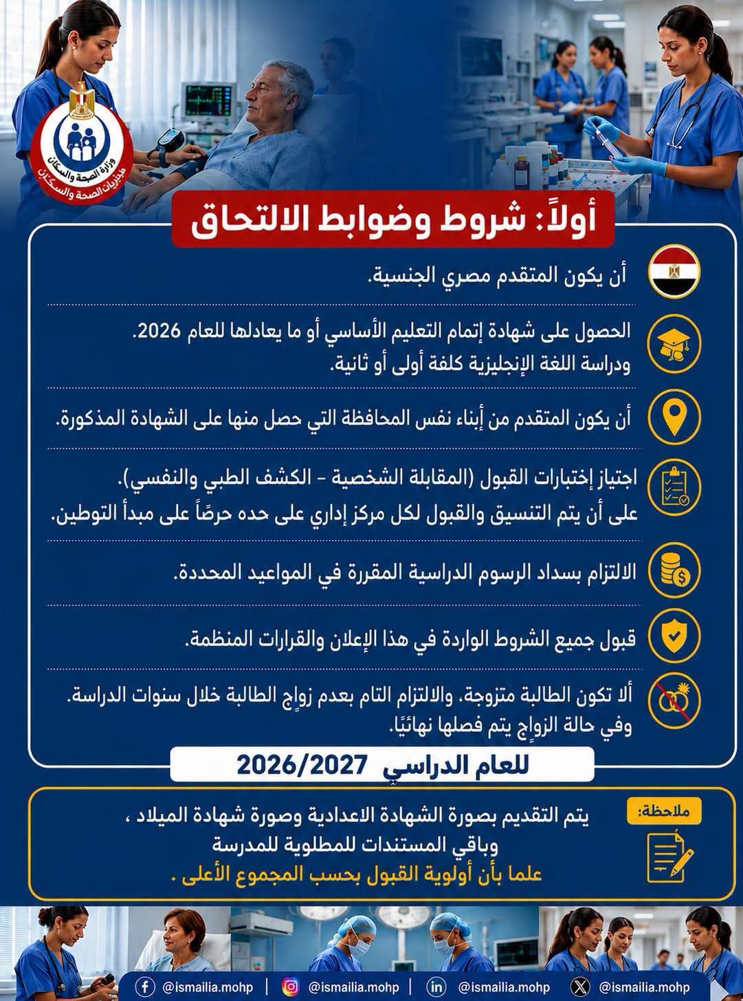 شروط وضوابط الالتحاق شروط وضوابط الالتحاق