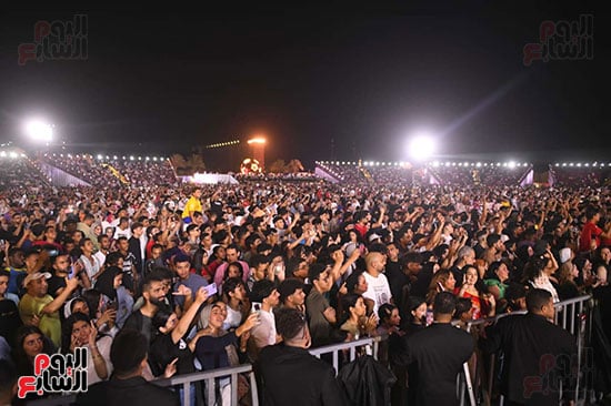 الجماهير خلال حفل حماقي الجماهير خلال حفل حماقي
