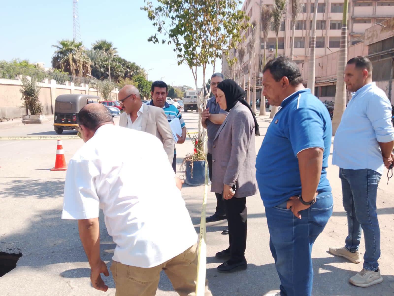 خلال متابعة أعمال الإصلاح خلال متابعة أعمال الإصلاح