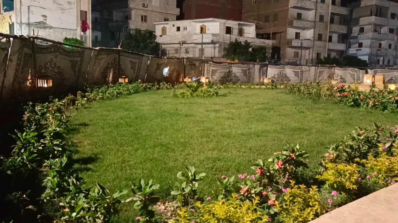 زيادة المساحات الخضراء بالميدان