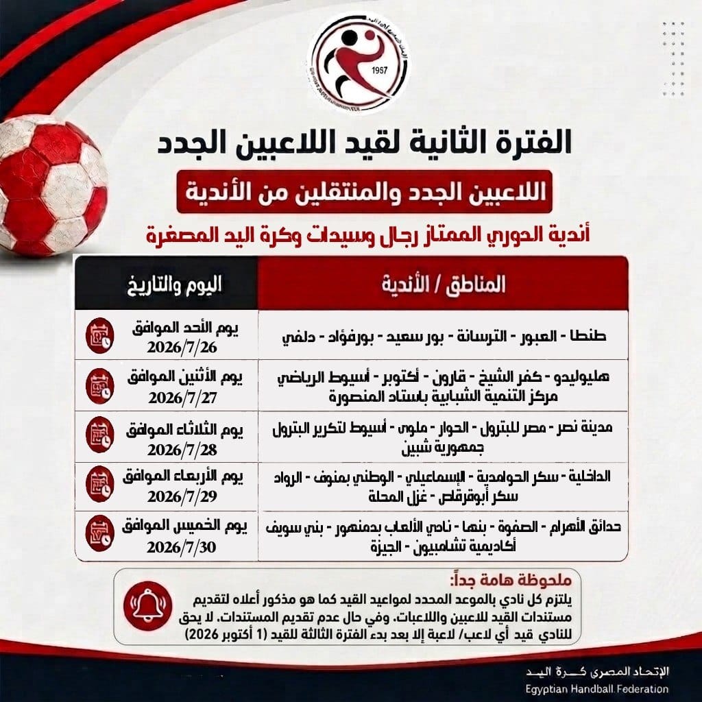 القيد في كرة اليد