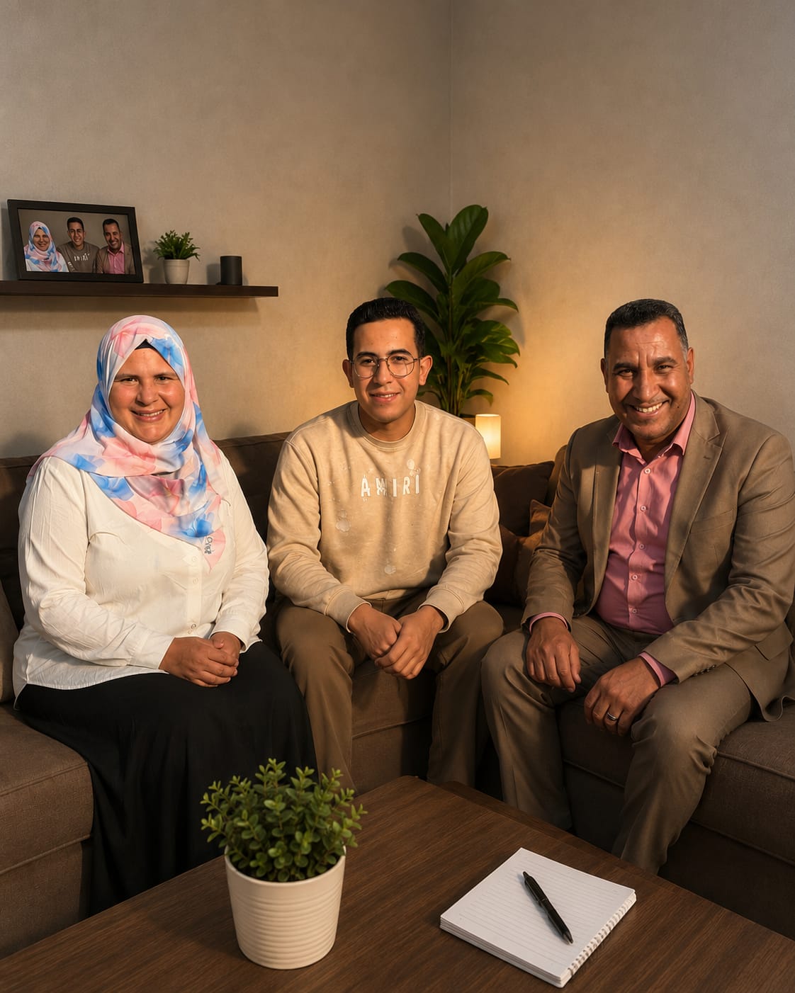 عمر يجلس مع والديه عمر يجلس مع والديه