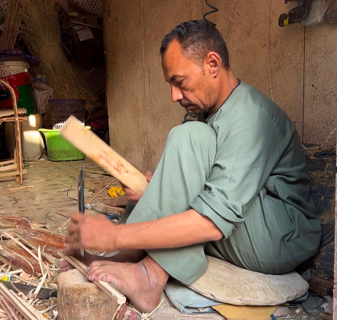 محمد أثناء العمل