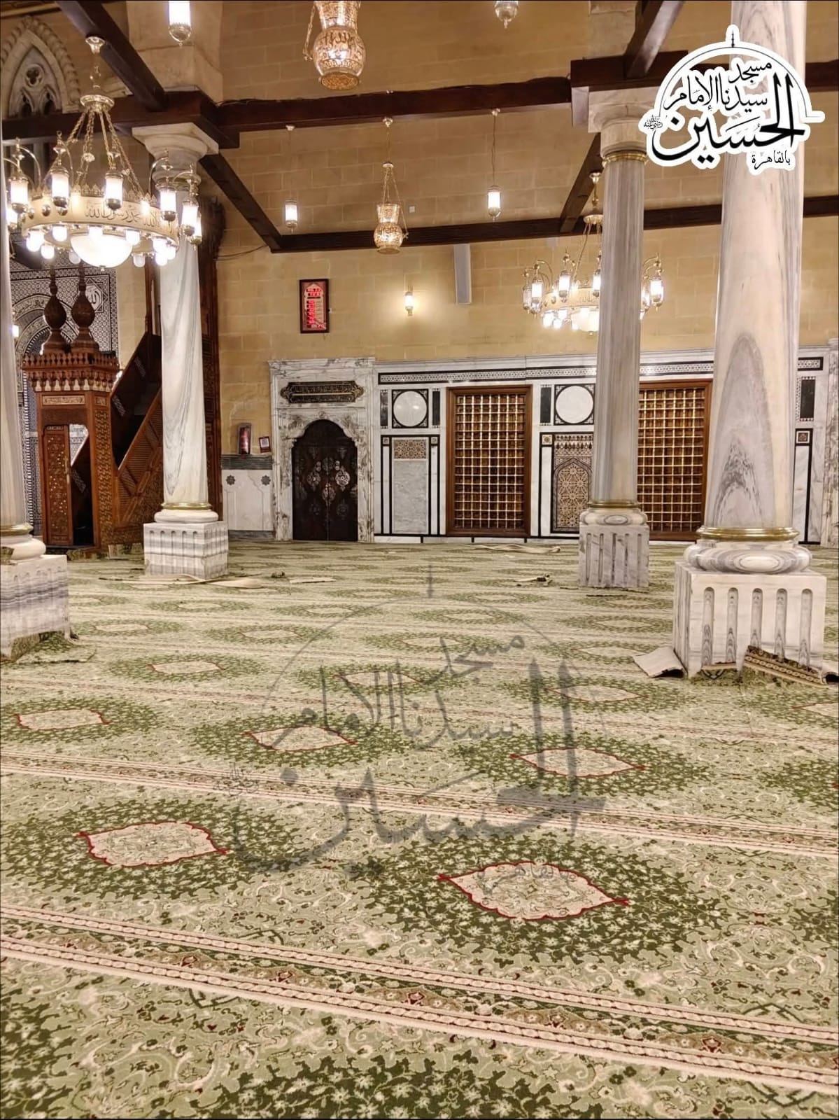 الفرش الجديد لمسجد الإمام الحسين  (1)