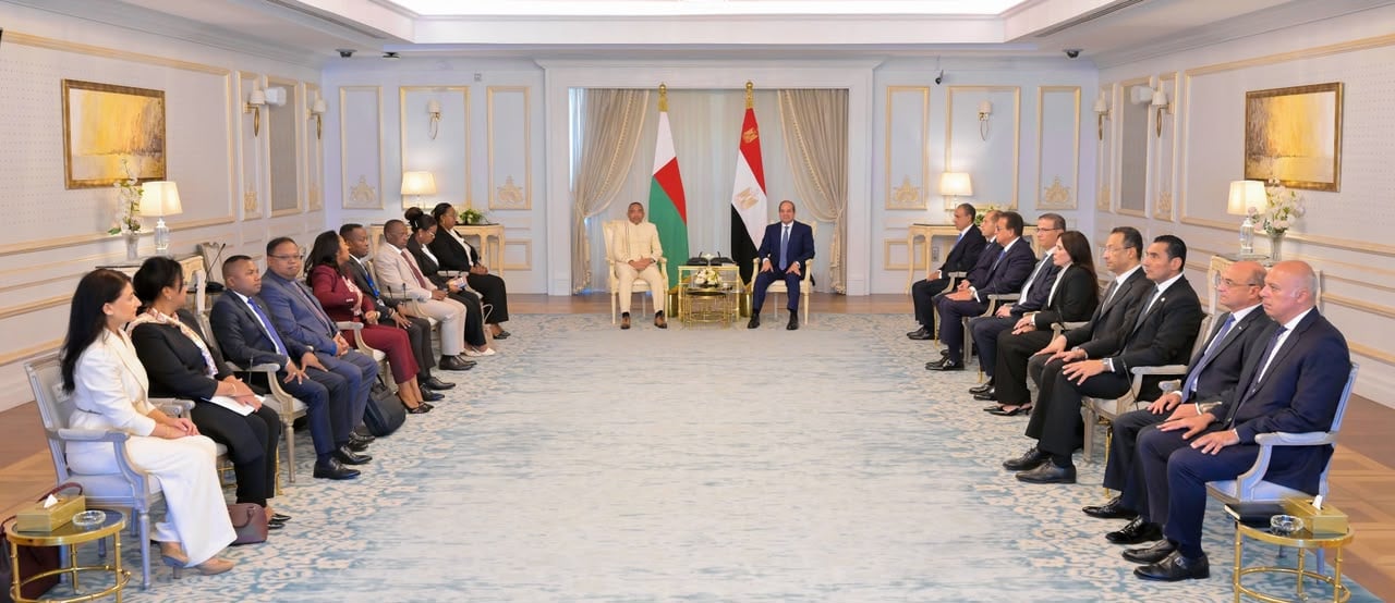 لقاء الرئيس السيسى ورئيس مدغشقر لقاء الرئيس السيسى ورئيس مدغشقر