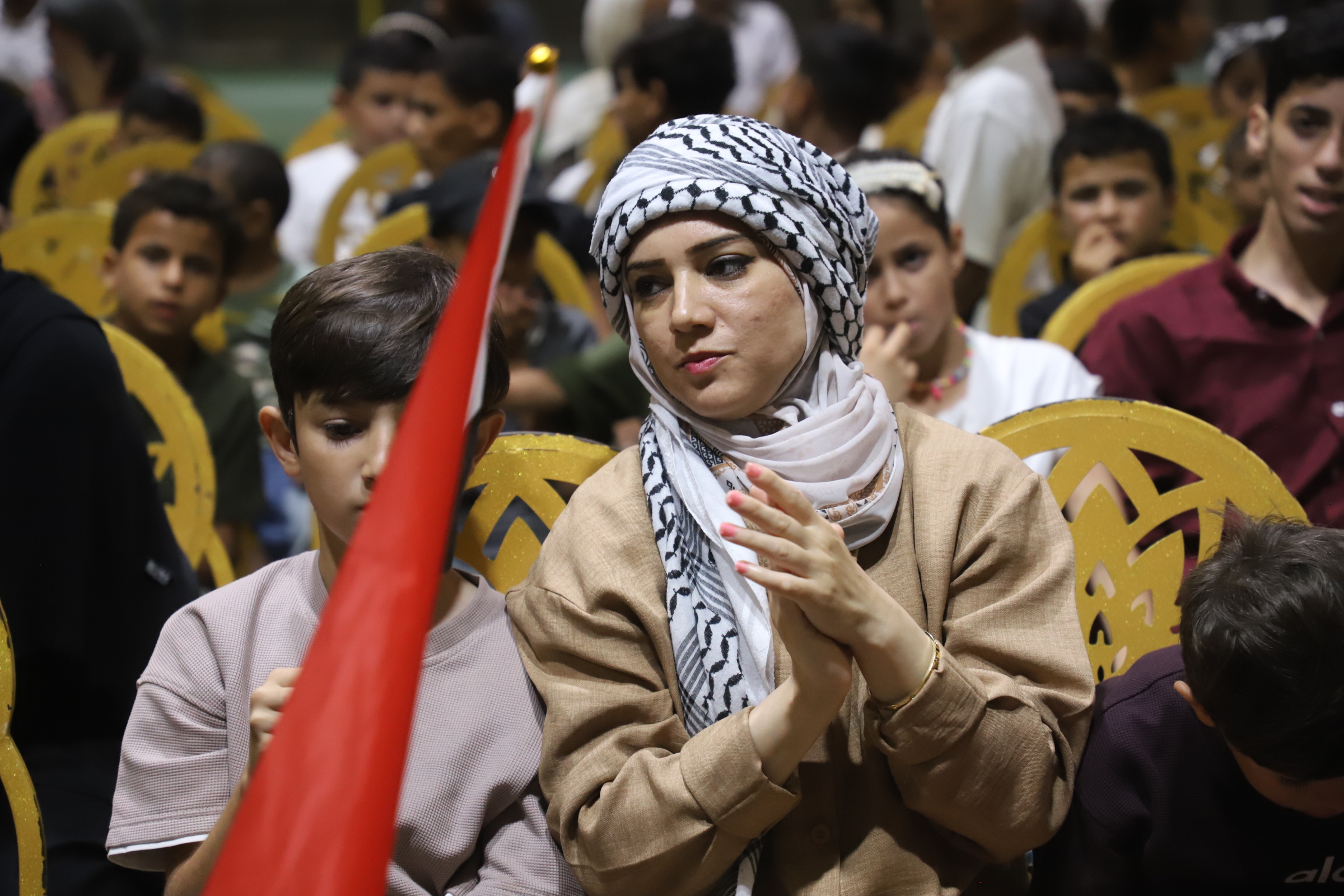 الكوفية حاضرة