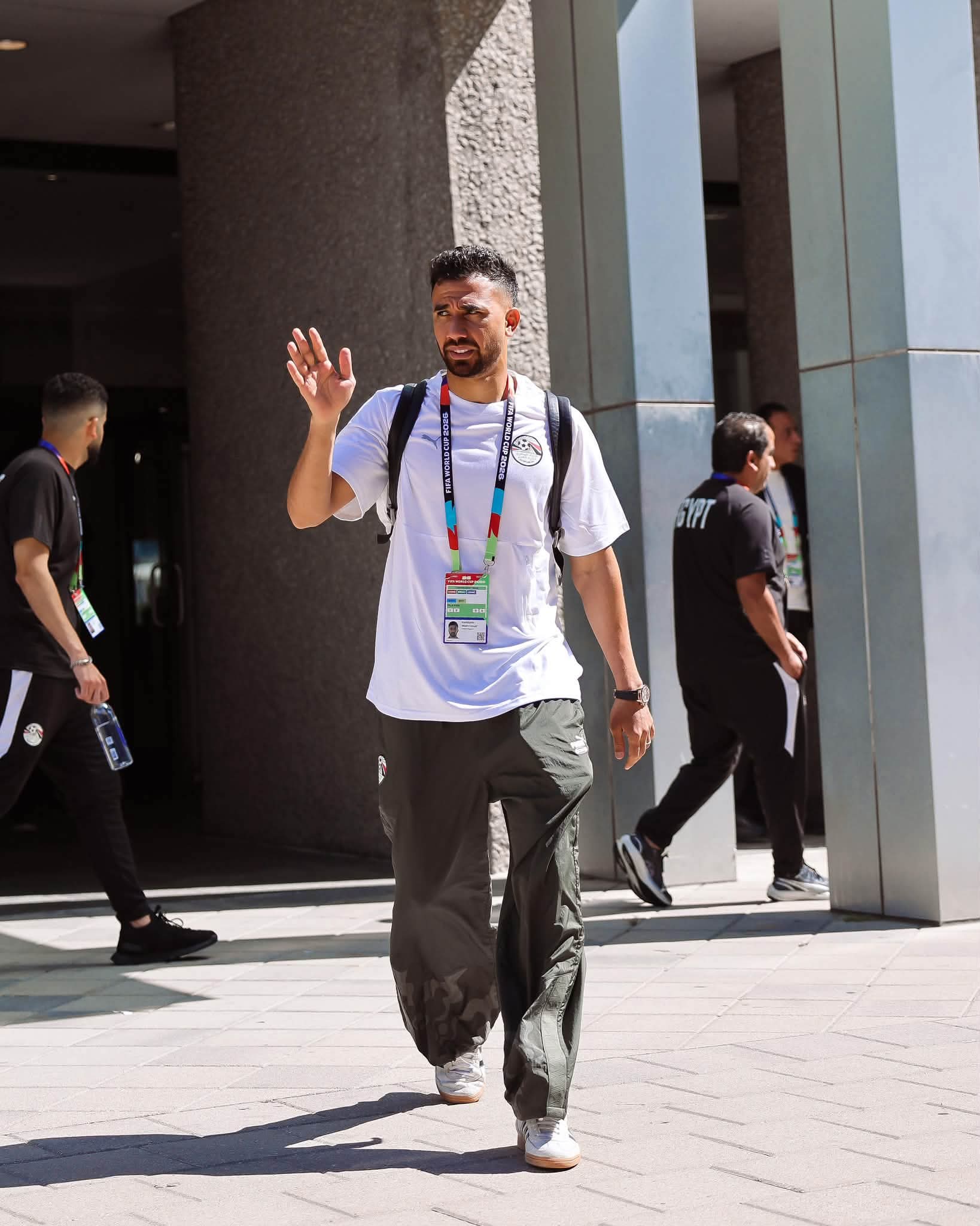 منتخب مصر يتوجه لاستاد دالاس (1)