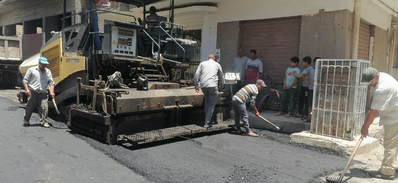 رصف بقلين ضمن مشروعات الخطة الاستثمارية