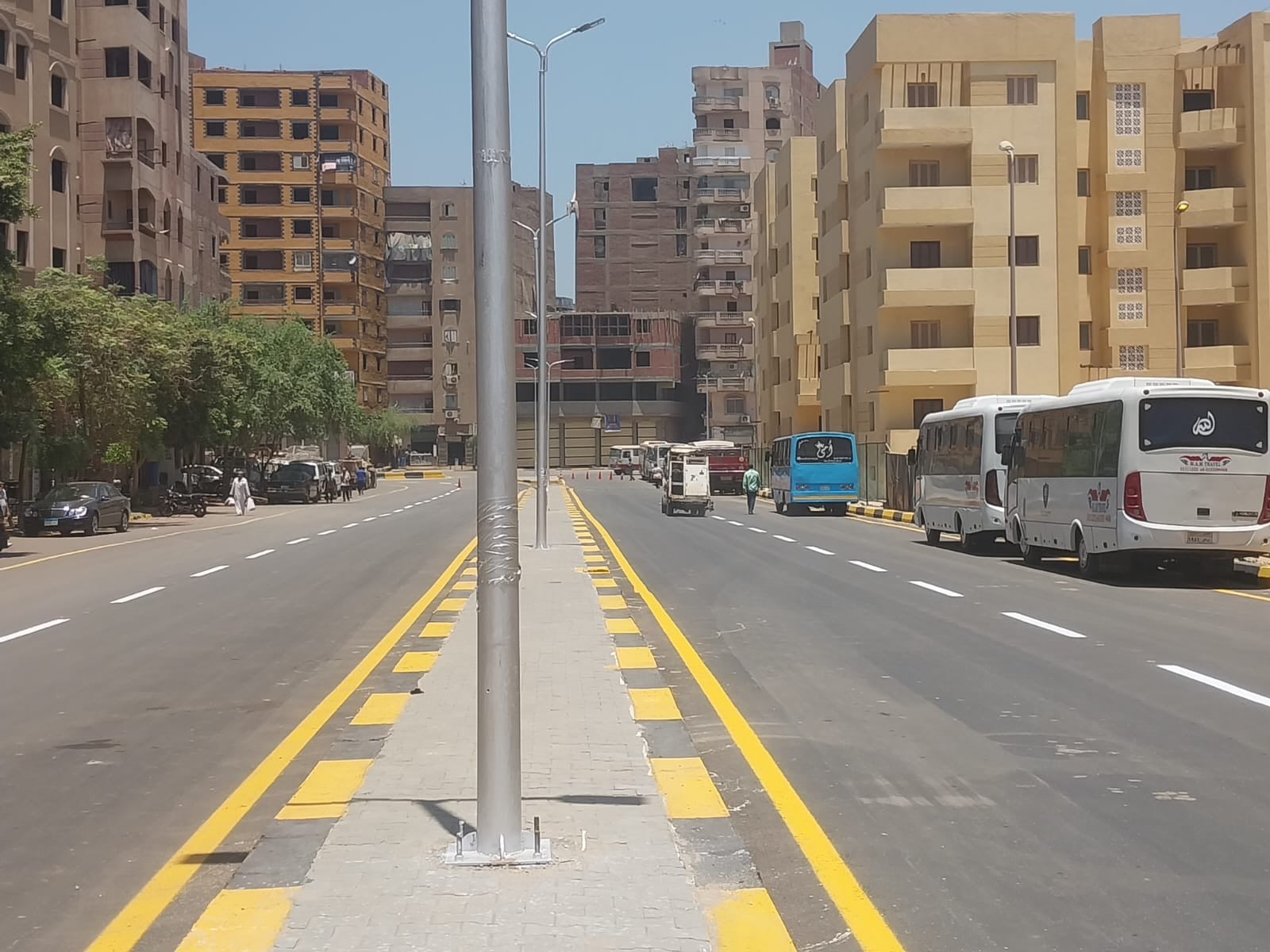 رصف شارع الكيلانى بحي المنيرة الغربية